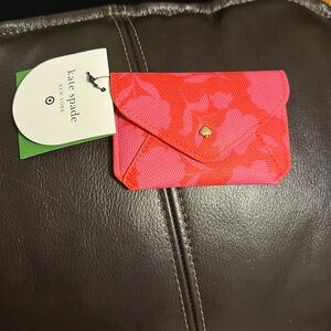 NWT Kate Spade New York x Target Classic Rose Envelope Card Case